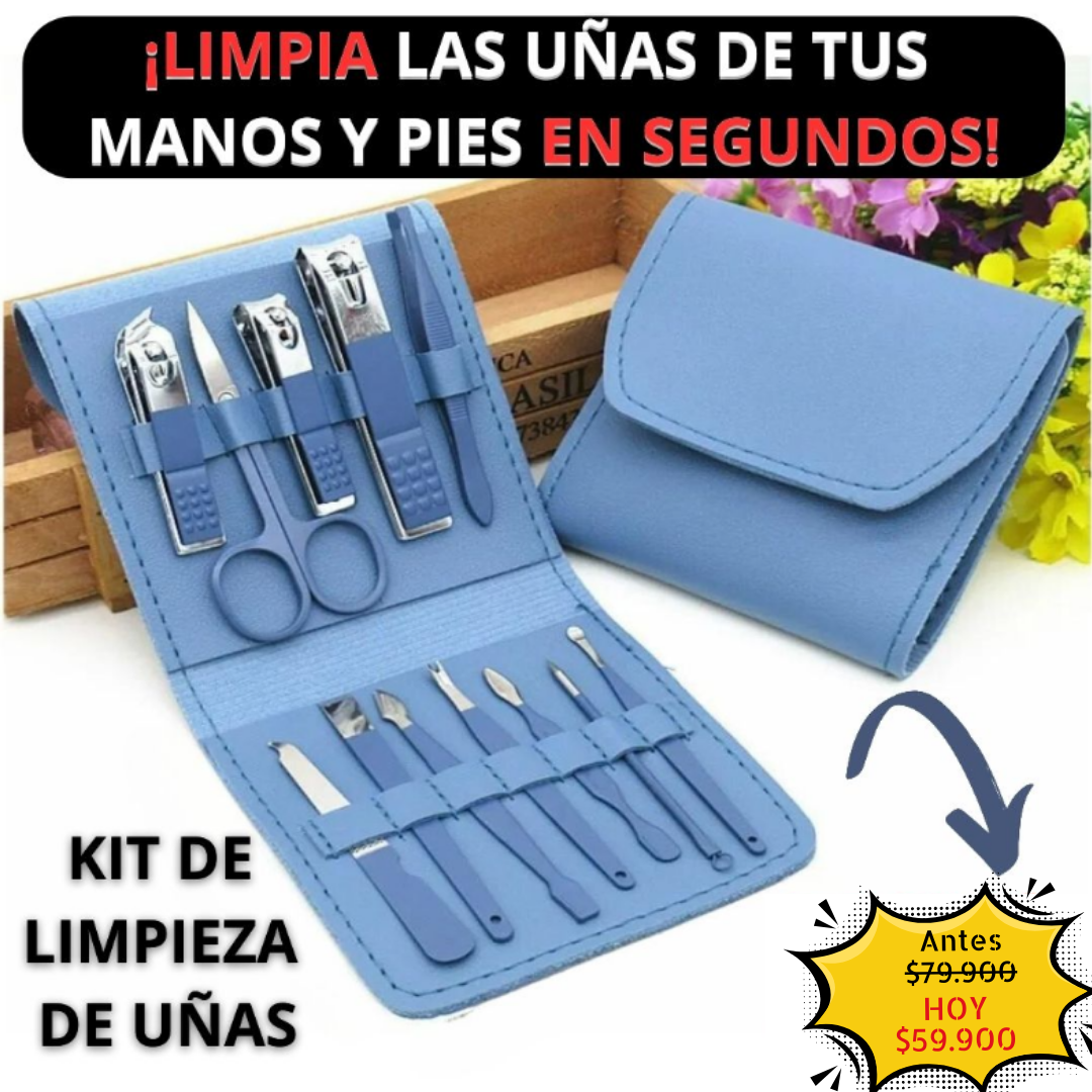 KIT DE LIMPIEZA DE UÑAS PROFESIONAL