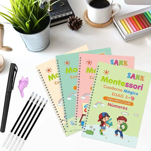 SET DE CUADERNOS REUTILIZABLES PARA CALIGRAFIA